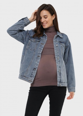 Куртка джинсовая 'Дакота' для беременных; цвет: деним
