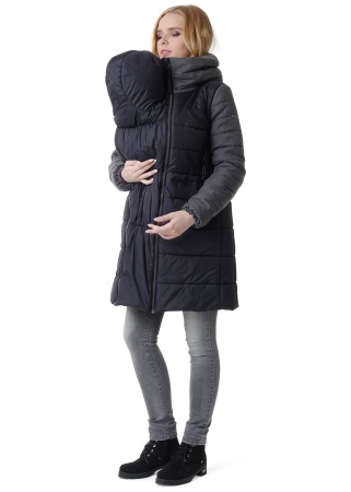 Куртка зимн. 3в1 'Бристоль' для беременных и слингоношения черный