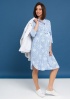 Платье 'Николетта' для беременных и кормящих; цвет: голубой