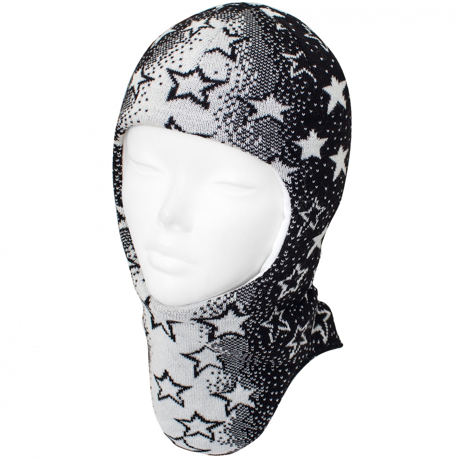 DH3-1066/Z шапка-шлем зима, чёрный/молочный