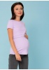 Футболка 'Веста' для беременных и кормящих; цвет: лиловый