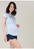 Комплект для дома 'Санни' для беременных и кормящих; цвет: синий