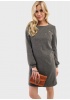 Платье 'Кортни' для беременных и кормящих; цвет: т.серый