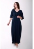 4556.088 платье Х-образного силуэта для кормления темно-синий