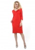 Платье 'Анита' для беременных и кормящих; цвет: красный