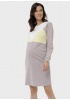 Платье 'Эриэл' для беременных и кормящих; цвет: кофейный