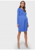 Платье 'Лия' для беременных и кормящих; цвет: электрик