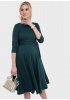 Платье 'Талия' для беременных и кормящих; цвет: бутылочный