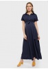 Платье 'Аламанни' для беременных и кормящих; цвет: синий