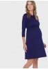 Платье 'Алиша' для беременных и кормящих; цвет: синий