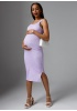 Платье 'Кашкорсе' для беременных и кормящих; цвет: лиловый ромашки