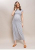 Платье 'Вояж' для беременных; цвет: серый/полоса