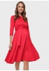 Платье 'Талия' для беременных и кормящих; цвет: красный