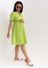 Платье 'Мари' для беременных и кормящих; цвет: лайм