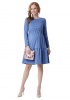 Платье 'Фиалка' для беременных и кормящих; цвет: денимный