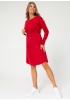 Платье 'Коалин' для беременных; цвет: красный