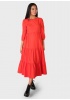 Платье 'Доминика' для беременных и кормящих; цвет: красный