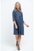 мм535-101359 Платье для беременных и кормящих, Т.синий/горох