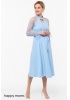 99558 Платье для беременных и кормящих голубое