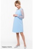 99584 Платье для беременных и кормящих голубое