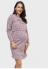 Утепл. ночная сорочка 'Диодора' для беременных и кормящих; цвет: кофейный